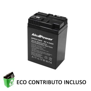 BATTERIA AL PIOMBO ALCAPOWER 6V 4AH