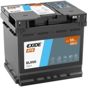 BATTERIA AUTO EXIDE 12V 55AH 540A EFB